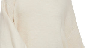 Calvin Klein Women's Bubble Sleeve Turtleneck Sweater Brown Size Small