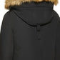 Calvin Klein Men's Long Parka With Faux Fur Lined Hood Black Size Medium
