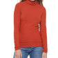 Calvin Klein Jeans Women's Long Sleeve Turtleneck Top Red Size X-Small
