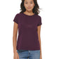 Calvin Klein Women's Short Sleeve Rhinestone Logo T-Shirt Purple Size Medium