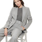 Calvin Klein Women's One Button Blazer Gray Size 12