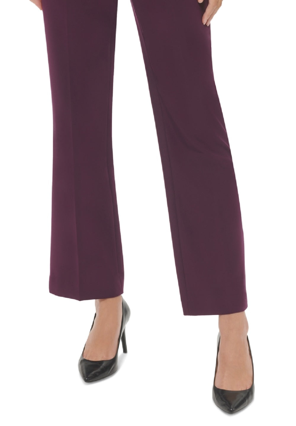 Calvin Klein Women's Modern Fit Trousers Purple Size 6