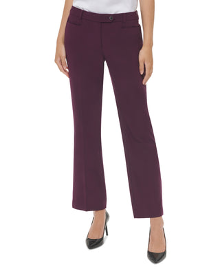 Calvin Klein Women's Modern Fit Trousers Purple Size 6