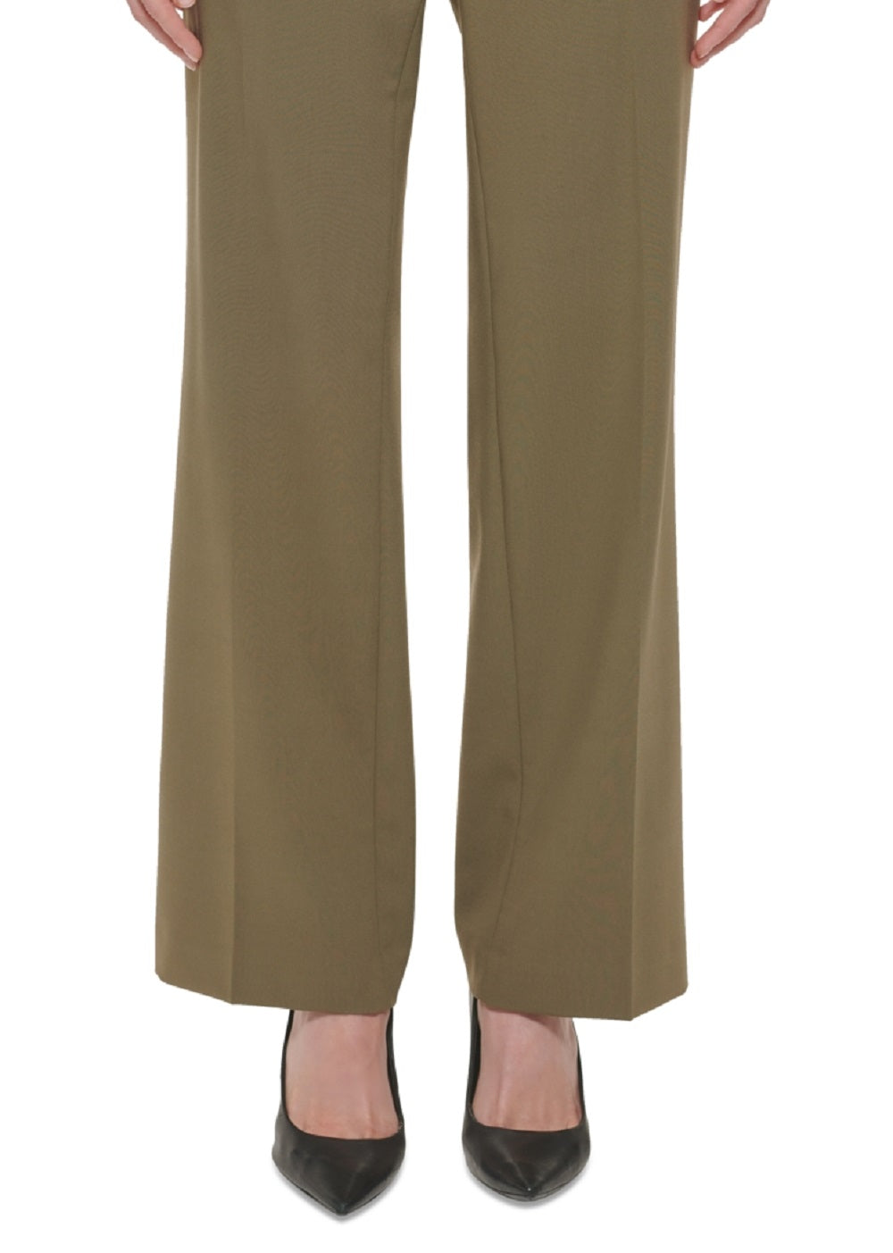 Calvin Klein Women's Lux Modern Fit Pants Brown Size 4