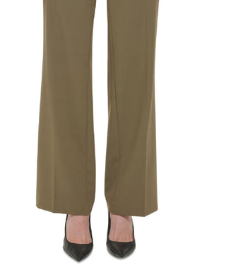 Calvin Klein Women's Lux Modern Fit Pants Brown Size 2