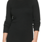 Calvin Klein Jeans Women's Ribbed Long Sleeve Crewneck Side Slit Dress Black Size Large