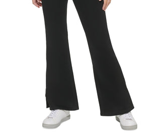 Calvin Klein Jeans Women's High Rise Flared Slit Hem Jeans Black Size 30