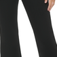 Calvin Klein Women's High Rise Flared Slit Hem Jeans Black Size 29