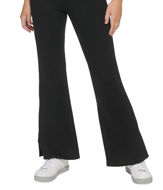 Calvin Klein Women's High Rise Flared Slit Hem Jeans Black Size 25
