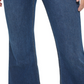 Calvin Klein Women's High Rise Flared Slit Hem Jeans Blue Size 31