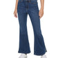 Calvin Klein Women's High Rise Flared Slit Hem Jeans Blue Size 28