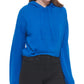 Calvin Klein Women's Hooded Bell Sleeve Top Blue Size Large