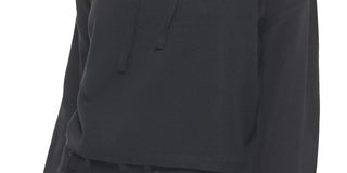 Calvin Klein Jeans Women's Hooded Bell Sleeve Top Black Size X-Large