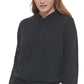 Calvin Klein Women's Hooded Bell Sleeve Top Black Size Medium