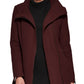 Calvin Klein Women's Asymmetric Zipper Coat Red Size X-Large