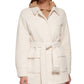 Calvin Klein Women's Belted Shirt Jacket White Size Small