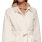 Calvin Klein Women's Belted Shirt Jacket White Size Small