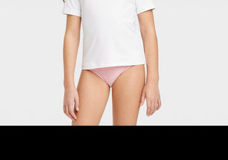 Cat & Jack Girls' Short Sleeve Rainbow Rash Guard Top White L