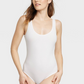 Auden Women's Cotton Stretch Tank Bodysuit White Size XL