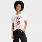 Women's Short Sleeve Graphic T-Shirt White Size L