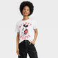 Women's Short Sleeve Graphic T-Shirt White Size L
