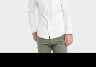 Goodfellow & Co Men's Every Wear Long Sleeve Oxford Button-Down Shirt White Size L