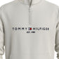 Tommy Hilfiger Men's Logo Mock Neck Sweatshirt White Size Large