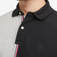 Tommy Hilfiger Men's Global Stripe Regular Fit Short Sleeve Polo Shirt Gray Size Large