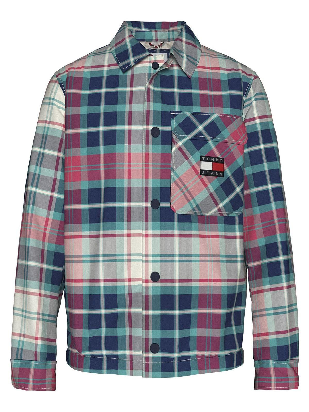 Tommy Hilfiger Men's Padded Tartan Jacket Green Size Large