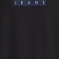 Tommy Hilfiger Men's Relaxed Fit Tartan Logo Crewneck Sweatshirt Black Size Medium