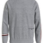 Tommy Hilfiger Men's New Global Stripe Crewneck Sweatshirt Gray Size Medium