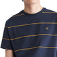 Calvin Klein Men's Wide Stripe Crewneck T-Shirt Blue Size Large