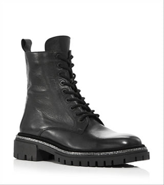 Aqua Women's Aria Rhinestone Trim Ankle Booties Black Size 9 M