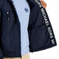 Michael Kors Men's Water Resistant Logo Tape Hooded Windbreaker Blue Size Large