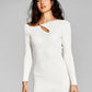 And Now This Women's Chain Cutout Sweater Dress White Size X-Small