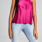 And Now This Women's Halter Neck Twist Front Tank Top Pink Size Medium