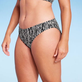 Kona Sol Women's Medium Coverage Hipster Bikini Bottom Black Size L
