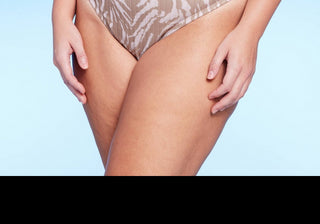 Wild Fable Women's Ribbed High Leg Cheeky High Waist Bikini Bottom Tan Animal Print Size 3X