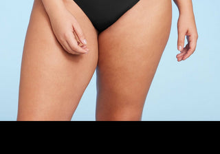 Wild Fable Women's High Leg Ultra Cheeky Bikini Bottom Black Size XXS