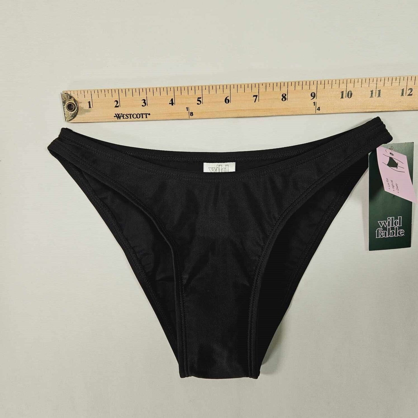 Wild Fable Black Women's Cheeky High Waist Bikini Bottom Size XXS