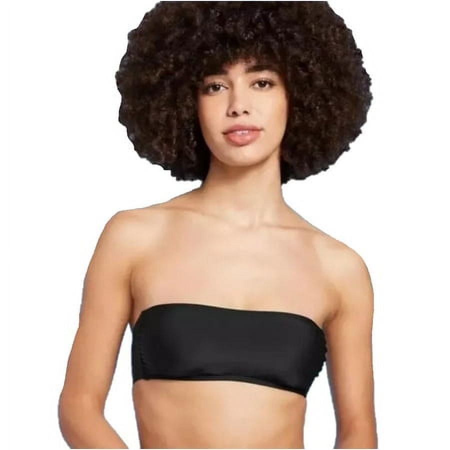 Wild Fable Women's Black Bandeau Bikini Top - Pull Over XS