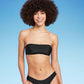 Wild Fable Women's Black Bandeau Bikini Top - Pull Over XS