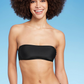 Women's Black Bandeau Bikini Top by Wild Fable Size XXS