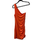 A New Day Ruched Knit Mini Dress Orange Size L