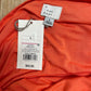 A New Day Ruched Knit Mini Dress Orange Size L