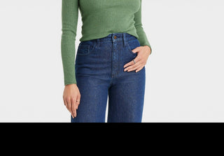 Green Women's Rib Turtleneck Sweater Universal Thread Size S