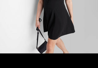 Wild Fable Black Skater Dress Women's Cap Sleeve & Fit Flare Mini Size Medium
