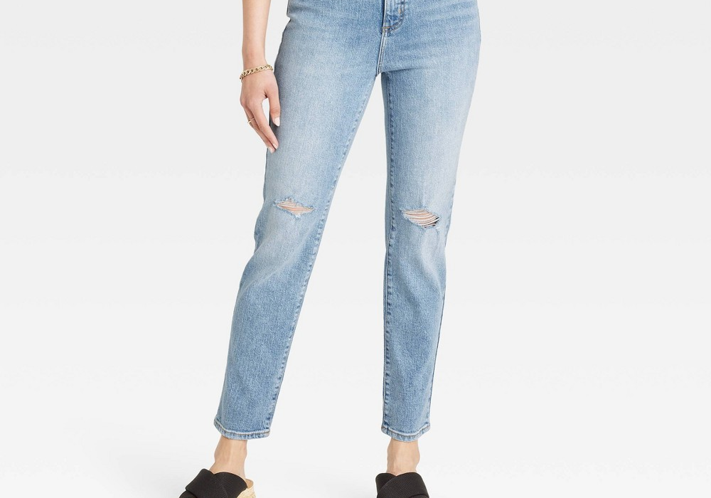 Universal Thread Women's Slim Jeans - Light Blue Size 8 Short