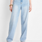 Future Collective Women's Mid-Rise Baggy Fit Jeans - Alani Noelle Blue Size 10
