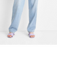 Future Collective Women's Mid-Rise Baggy Fit Jeans - Alani Noelle Blue Size 10